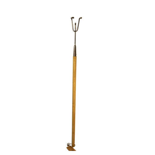 STAINLESS STEEL CULTIVATOR WITH LONG ASH HANDLE - SSWCL