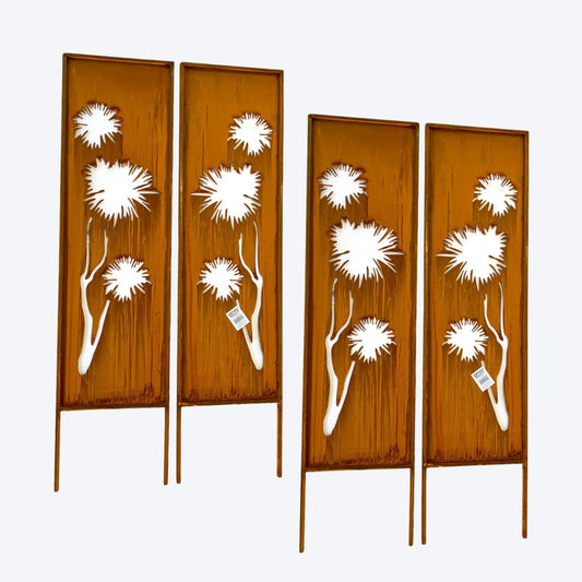 OMNI™ RUSTIC GARDEN SCREEN - CABBAGE TREE SET OF 4 - SA22