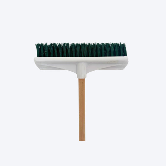 VIKING YARD™ GARDEN BROOM - STIFF GREEN POLY FILL 350mm - VTBG1