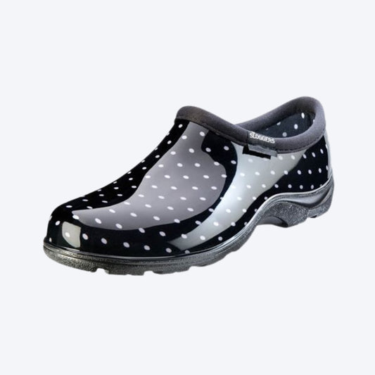 SLOGGERS™ - BLACK POLKADOT RAIN SHOES