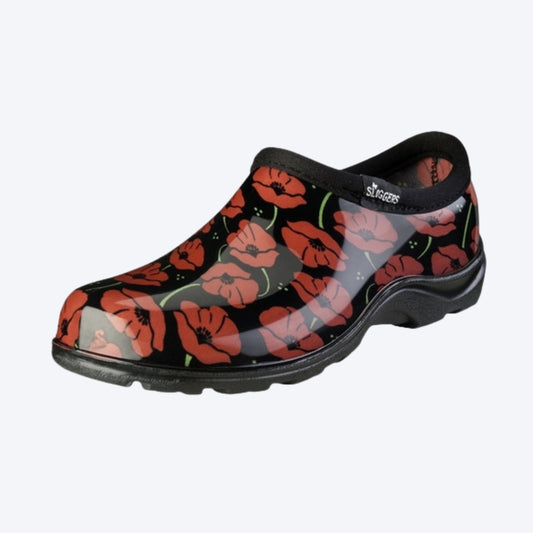 SLOGGERS™ - POPPIES RED WOMENS RAIN SHOES