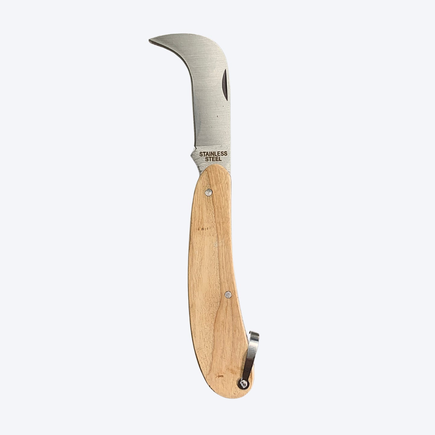 OMNI™ ASH HANDLED - STAINLESS STEEL GARDENERS KNIFE - SSWK