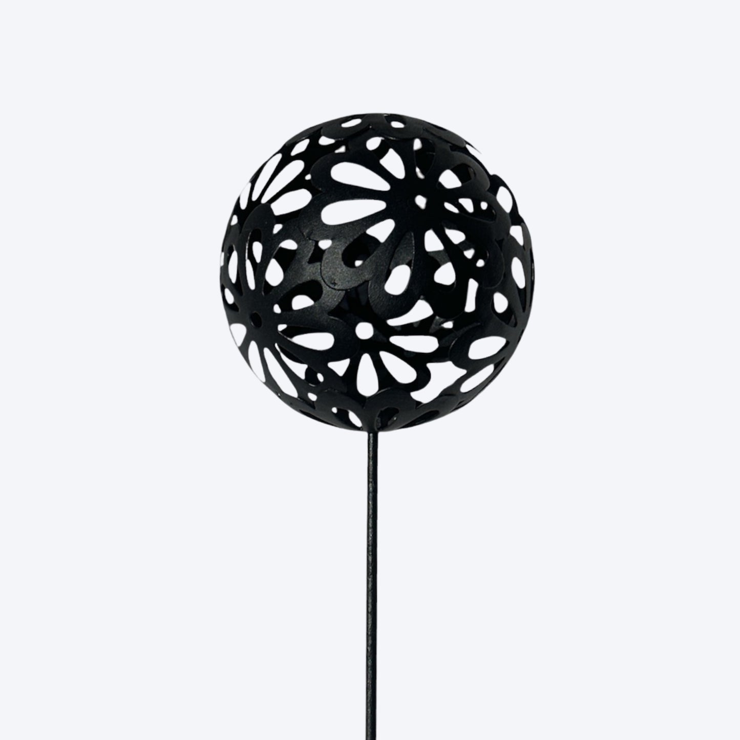 BLACK FLORAL SPHERE - SMALL (12 Per Set) - SA48
