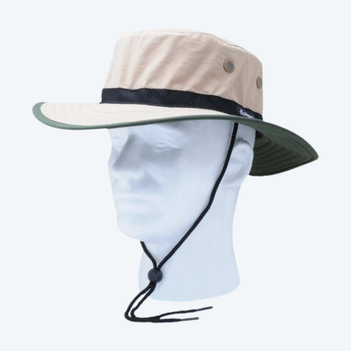 SLOGGERS™ - GREEN TRIM MENS NYLON HAT TAN - 446TN