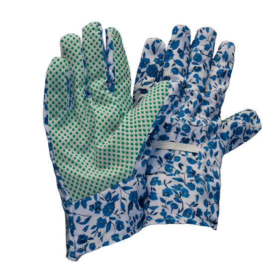 LADIES GARDENING FLORAL OMNI GLOVES - LG