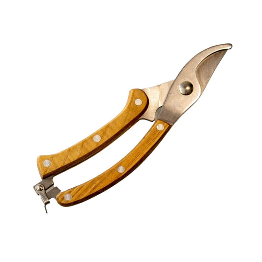 STAINLESS STEEL SECATEUR WITH ASH HANDLE. 7 1/2 - SSWS