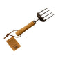 STAINLESS STEEL GARDEN FORK WITH ASH HANDLE. - SSWF