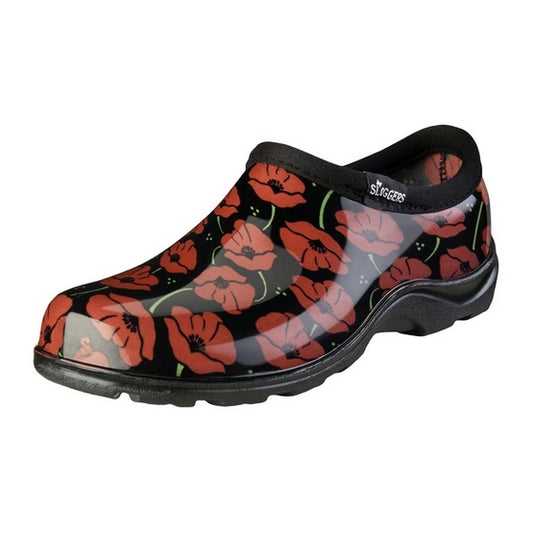 SLOGGERS WOMENS RAIN SHOES POPPIES RED -