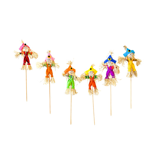 STRAW BUNCH OMNI BALE Of SCARECROWS 17" - SCB17