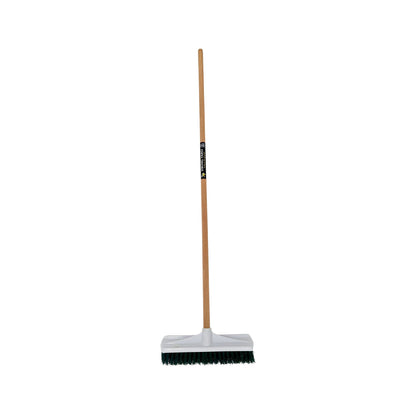VIKING GARDEN BROOM - STIFF GREEN POLY FILL 350mm - VTBG1