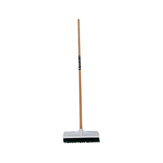 VIKING GARDEN BROOM - STIFF GREEN POLY FILL 350mm - VTBG1
