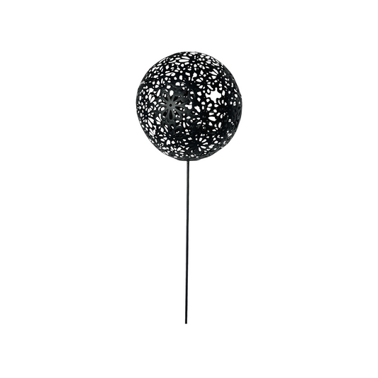 BLACK FLORAL SPHERE - LARGE (4 Per Set) - SA47