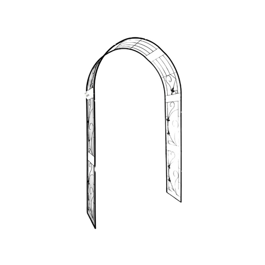 DÉCOR METAL GARDEN ARCH BLACK - SHB1