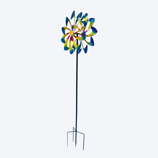 WIND SCULPTURE - METALLIC DAISY - BY OMNI - WWSMDAISY