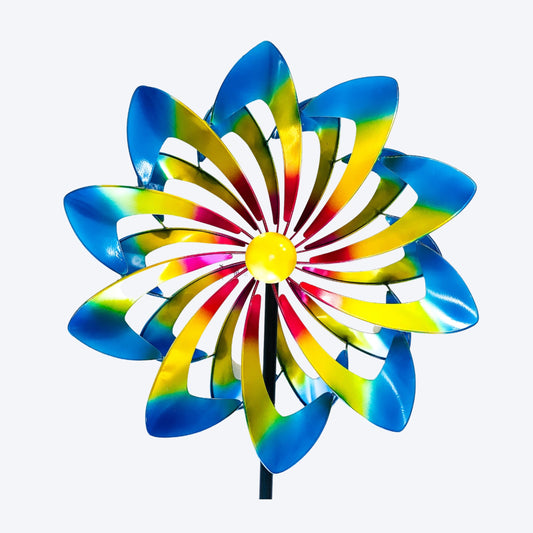 WIND SCULPTURE - METALLIC DAISY - BY OMNI - WWSMDAISY