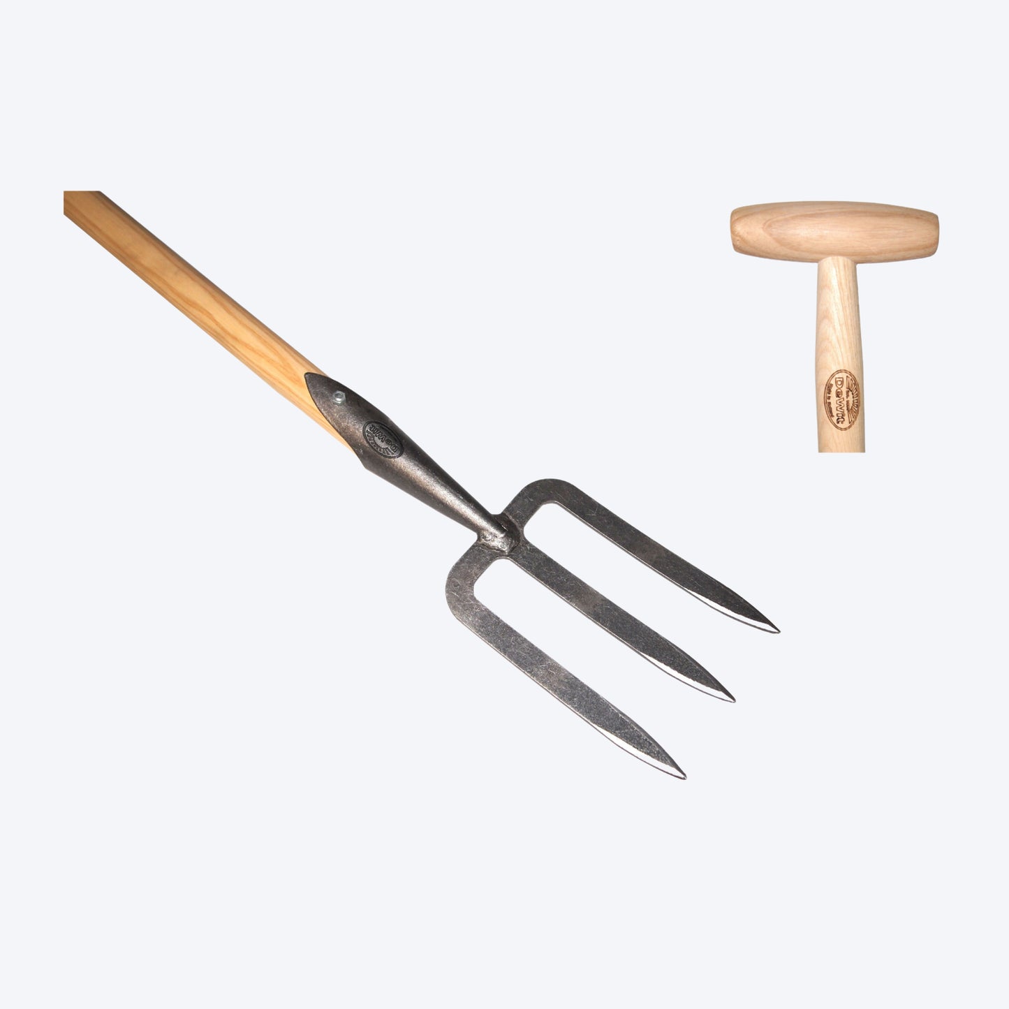 DEWIT™ - HANDFORK 3 PRONG ASH T-HANDLE 800MM - 3095