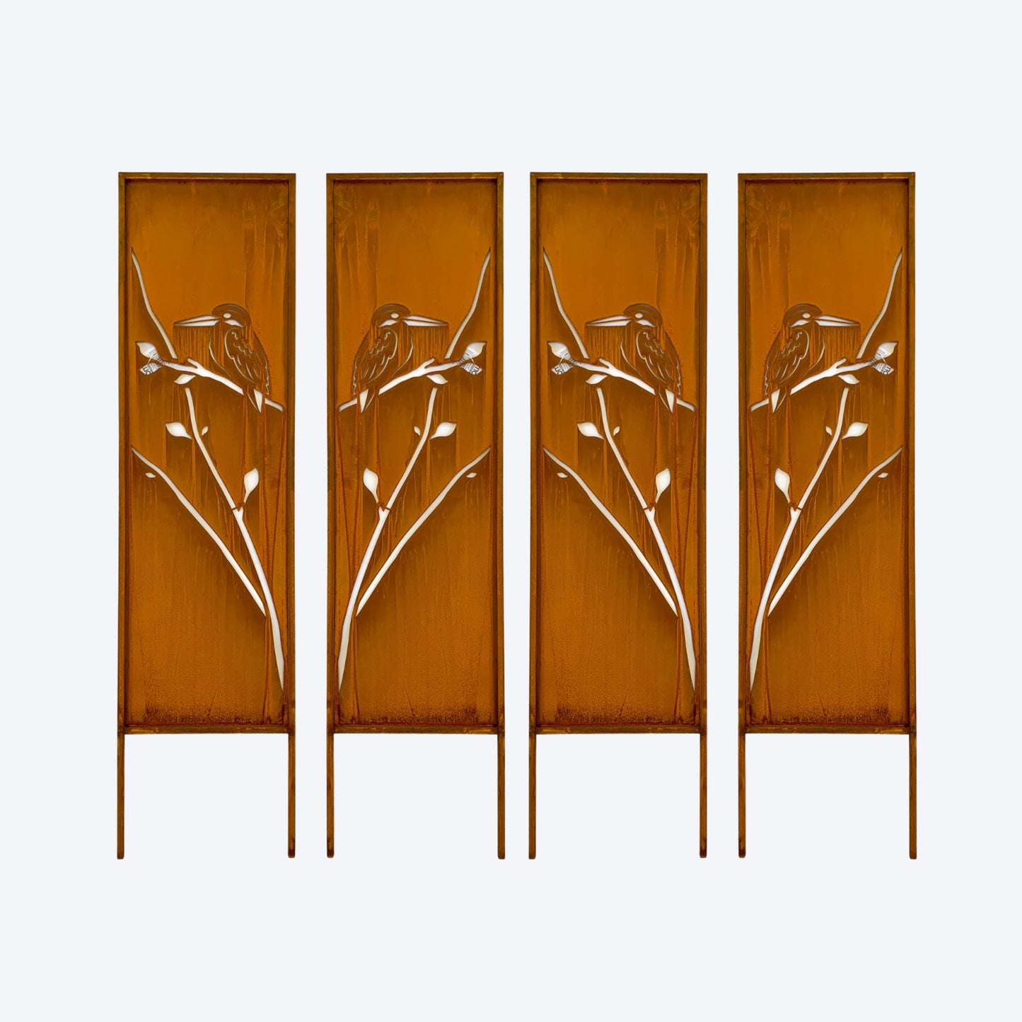 OMNI™ RUSTIC GARDEN SCREEN - KINGFISHER  SET OF 4 - SA20