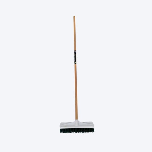 VIKING YARD™ GARDEN BROOM - STIFF GREEN POLY FILL 350mm - VTBG1