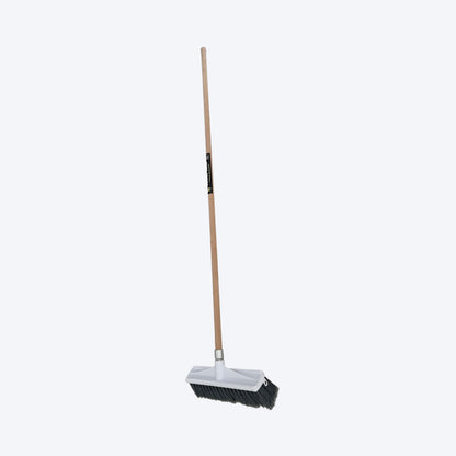 VIKING YARD™ - FLOOR BROOM - GREY FLAGGED POLY FILL - 350MM - VTBF1