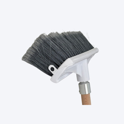 VIKING YARD™ - FLOOR BROOM - GREY FLAGGED POLY FILL - 350MM - VTBF1