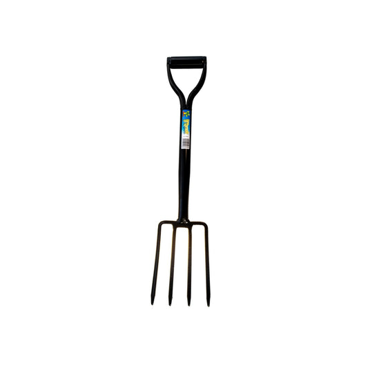 LIL SPROUTS SERIOUS DIGGING FORK - D HANDLE STEEL SHAFT 4 TYNE - LS80065