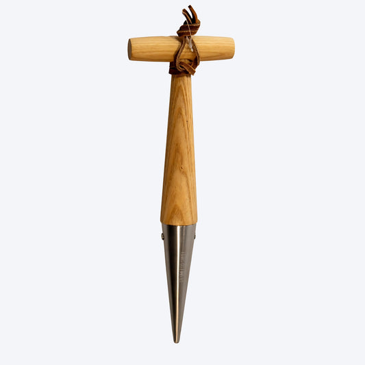 OMNI STAINLESS STEEL DIBBLE WITH ASH HANDLE - SSWDIB