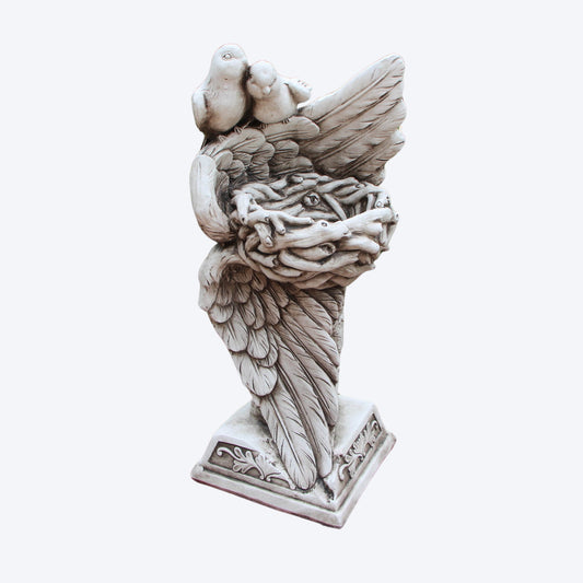 WINGED SERENITY BIRD BATH/FEEDER - BB07