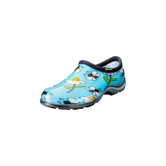 SLOGGERS WOMENS PRINT RAIN SHOE - BEE BLUE