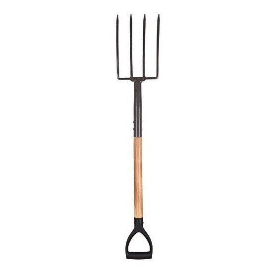 PALMERS DIGGING FORK.  4 TYNE.  STEEL HANDLE - PM80080