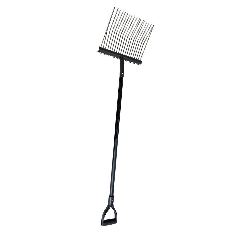 VIKING TRADE™ - MANURE RAKE 18 TYNE STEEL WITH HOLLOW CORE FIBREGLASS ...