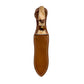 STAINLESS STEEL DIGGING KNIFE WITH WOODEN HANDLE AND SHEATH. - SSWDK