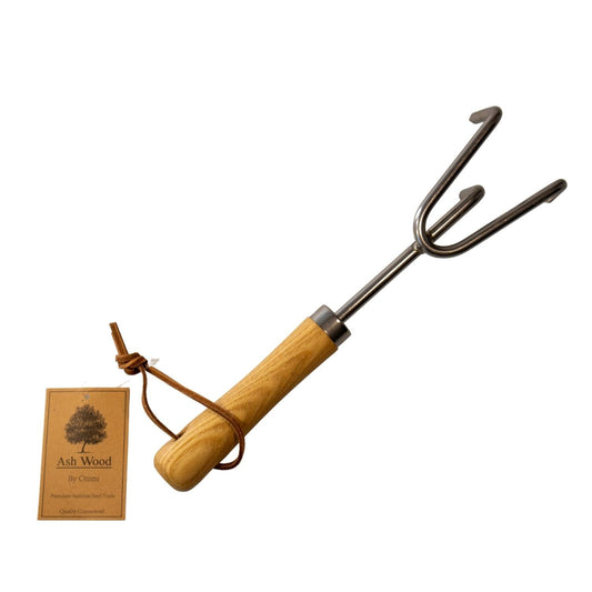 STAINLESS STEEL CULTIVATOR WITH ASH HANDLE - SSWC