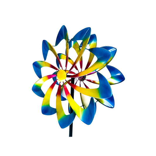 WIND SCULPTURE - METALLIC DAISY - BY OMNI - WWSMDAISY