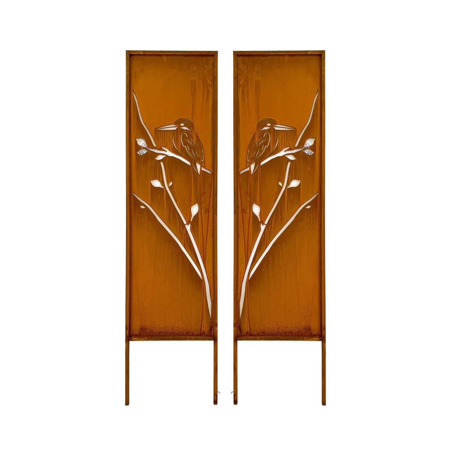 RUSTIC GARDEN SCREEN - KINGFISHER  SET OF 4 - SA20