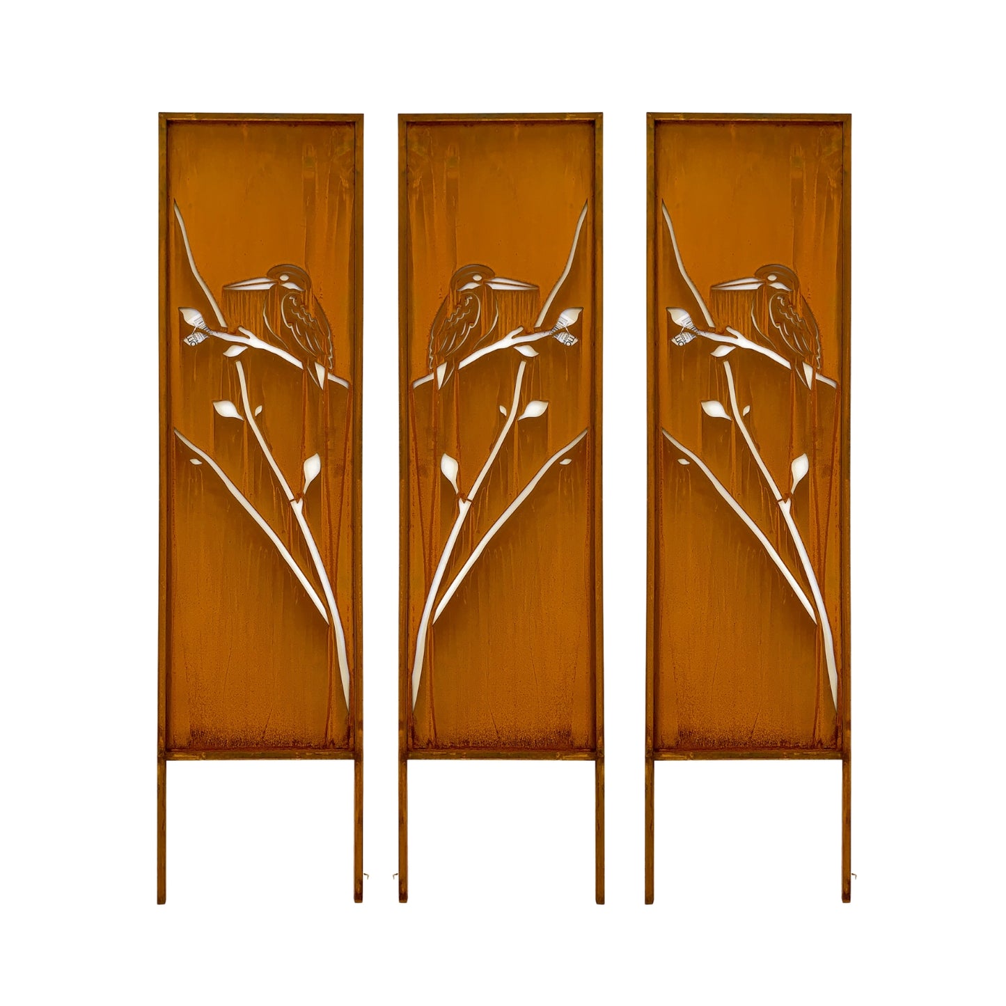 RUSTIC GARDEN SCREEN - KINGFISHER  SET OF 4 - SA20