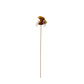 RUSTIC LADY BIRD GARDEN STAKE - CHROME BODY  (6 PER SET) - SA37